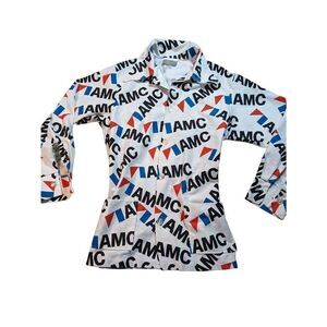 AMC 1974 promotional all over logo button down shirt. Very RARE. Was only given